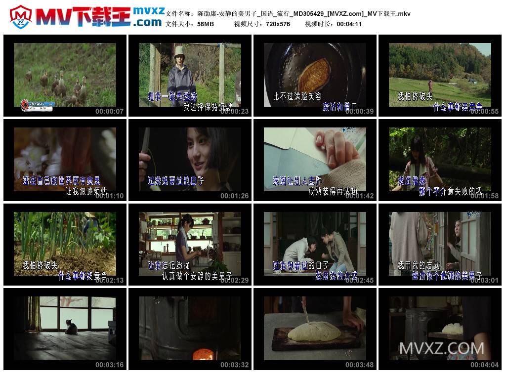 陈劭康-安静的美男子_国语_流行_MD305429